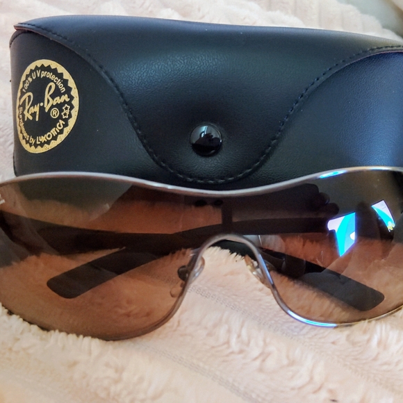 Ray-Ban Brown and Silver Men's Sunglasses